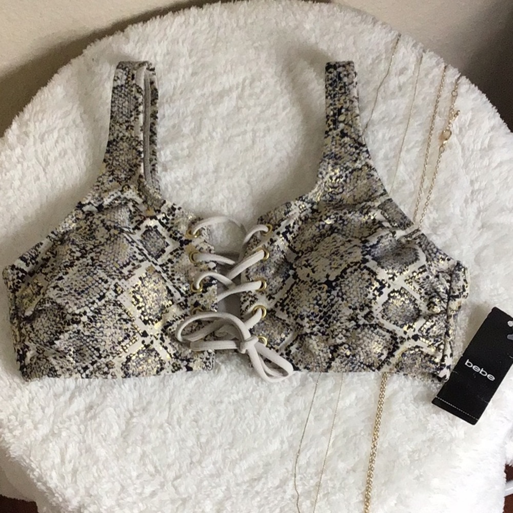 BEBE Swimsuit Top🐍⚡️NWT!